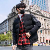 海德斯曼短款帅气百搭舒适贴标字母棒球服夹克棉衣男士棉服外套男