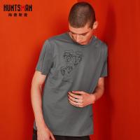 海德斯曼2018夏装新款半袖体恤潮牌青少年纯棉短袖T恤男圆领2753