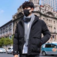 海德斯曼2019冬季时尚简约帅气百搭连帽男士棉衣外套男棉服