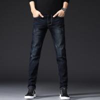 海德斯曼2019秋季新款男士牛仔裤修身直筒韩版男长裤子80258_2