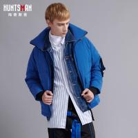 2018冬季新款羽绒服男潮款学生休闲男装立领加厚男士宽松短款外套60115