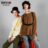 海德斯曼2018冬季男士套头毛衣男 圆领纯色宽松百搭针织衫潮55012