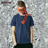 海德斯曼2018新款圆领短袖男T恤纯棉 男生圆领韩版简约体恤潮2735