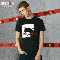 海德斯曼2018早春新款半袖打底衫 夏装短袖T恤男圆领潮牌体恤2718