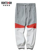 海德斯曼 休闲裤男宽松潮拼色运动裤男小脚户外情侣款裤子男90186
