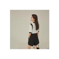 OtherMix甜妹针织休闲裤2021年夏季新款宽松高腰薄款女阔腿短裤子