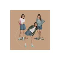 【新疆棉】OtherMix高腰牛仔裤IP联名2021年新款夏季阔腿短裤子潮