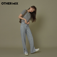 【新疆棉】OtherMix小腰精t恤2021年夏季新款修身短袖上衣女ins潮