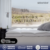 SIDANDA全95%白鹅绒软垫波兰进口19年新品五星级酒店羽绒床垫床褥