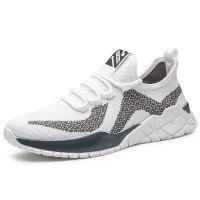 策霸夏季男鞋2020新款飞织休闲潮鞋透气软底跑步椰子鞋潮流男士运动鞋