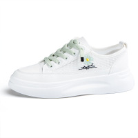 策霸小白鞋女2020新款百搭网红小雏菊休闲夏季透气镂空网面学生板鞋女