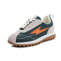 策霸阿甘运动鞋女2020新款秋季韩版百搭休闲老爹鞋女平底浅口真皮女鞋