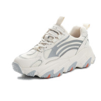 策霸老爹鞋女ins2020新款秋冬季运动休闲真皮女鞋网红增高鞋子女