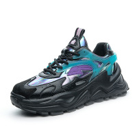 策霸2020秋季百搭新款真皮老爹鞋女轻便运动女鞋一休闲女单鞋子