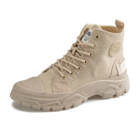 策恩公牛马丁靴女2020新款秋季百搭短靴英伦风厚底沙漠靴高帮马丁靴子女