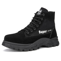 策恩公牛2020秋季新款男靴复古沙漠马丁靴男士高帮靴子潮流户外战狼靴批发