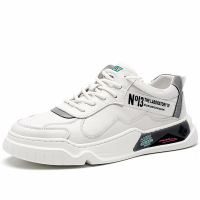 策霸2020秋季新款韩版百搭板鞋欧洲站真皮小白鞋男皮鞋网红鞋