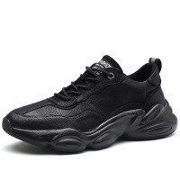 策霸2020秋冬新款椰子鞋韩版真皮休闲运动鞋户外个性百搭防滑跑步鞋男