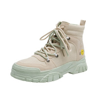 策恩公牛网红2020秋冬新款英伦马丁靴女学生中筒ins短靴女厚底靴子女