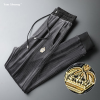 策霸金丝绒| 拓尚男装 欧品轻奢 皇冠丝绒潮牌金丝绒秋冬长裤男