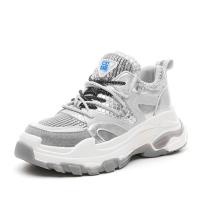 策霸中性圆头真皮日系老爹鞋女耐磨底休闲女鞋女式运动单鞋厂家