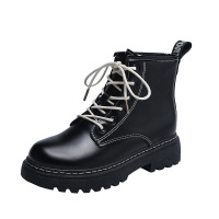 策恩公牛马丁靴女2020秋季新款韩版网红学生厚底短靴女街拍英伦女靴子