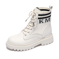 策恩公牛ins英伦马丁靴女2020秋冬新款学生百搭短靴女厚底松糕瘦瘦女靴子