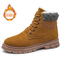 策恩公牛2020冬季男士雪地靴韩版潮流男靴子休闲加绒棉鞋男鞋马丁棉靴