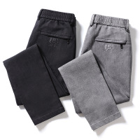 策霸秋冬季男裤加绒裤加厚保暖加棉裤秋裤子外穿男士休闲长裤直筒宽松