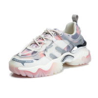 策霸预吸膜底老爹鞋女春季休闲厚底跑步女鞋增高透气运动鞋子女