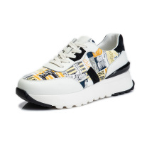 策霸春季2021新款厚底老爹鞋女跑步透气阿甘运动鞋女圆头休闲温州女鞋