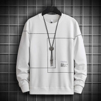 策恩公牛2021春秋棉款欧美外贸服饰圆领卫衣时尚休闲套头国潮男装