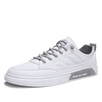 策霸春季新款休闲低帮板鞋男2021年ins懒人一脚蹬小白鞋韩版运动男鞋