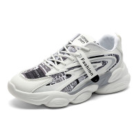 策霸潮ins印花布老爹鞋2021春季新款跑步鞋子男韩版时尚拼色休闲男鞋