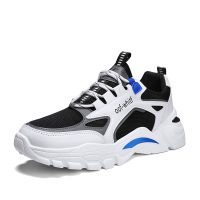 策霸潮流ins运动跑步鞋2021春季新款老爹鞋韩版个性拼色厚底休闲男鞋