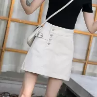 牛仔裙女2021春季新款韩版高腰显瘦女士短裙学生a字裙春装半身裙