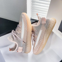 椰子鞋女学生休闲透气跑步运动鞋女2021春夏季新款ins飞织鞋F350