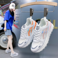 小白鞋阿甘鞋女2021夏季新款休闲透气老爹鞋运动鞋网面板鞋
