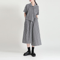 Ceba中创日臻2021夏小心机设计感小众长裙子不规则多种穿法显瘦连衣裙