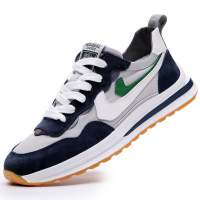 2021夏季新款潮鞋子潮流运动休闲鞋真皮透气男鞋阿甘青年时尚板鞋