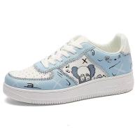 鞋子男2021新款韩版潮流卡通芝麻街空军一号板鞋休闲百搭小白鞋