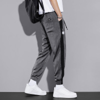 大码冰丝九分裤夏季新款运动速干裤子弹力哈伦休闲裤薄 200斤可穿