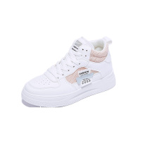 ins厚底增高高帮小白鞋女2021秋季新款韩版学生跑步板鞋女鞋