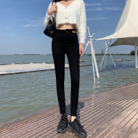 高腰牛仔裤女2021秋季新款超柔双芯纱修身显瘦弹力紧身小脚铅笔裤
