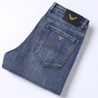 欧货2021秋冬季男士商务牛仔裤男简约时尚都市长裤子男