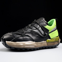 2021秋季老爹鞋淋胶潮流男鞋子欧洲站拼接厚底运动鞋缓震男士单鞋