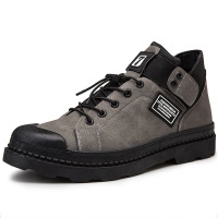 2021秋冬新款马丁靴男士潮流男靴休闲男鞋中帮皮靴英伦风靴子