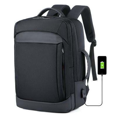 新款大容量扩容usb充电多功能商务旅行背包学生电脑双肩包男