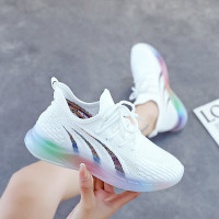 Ceba运动鞋女2022春季新款百搭网红跑步鞋网面透气休闲飞织老爹