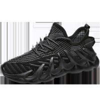 Ceba韩版潮流新款2021夏季男鞋休闲低帮纯色跑步运动鞋飞织透气椰子鞋